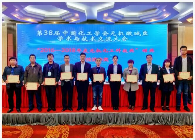2016-2018年度無機(jī)化工科技獎(jiǎng)-技術(shù)創(chuàng)新獎(jiǎng)