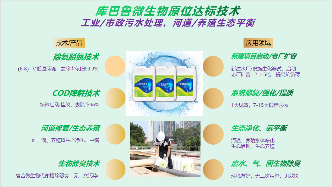 庫巴魯微生物原位達標技術